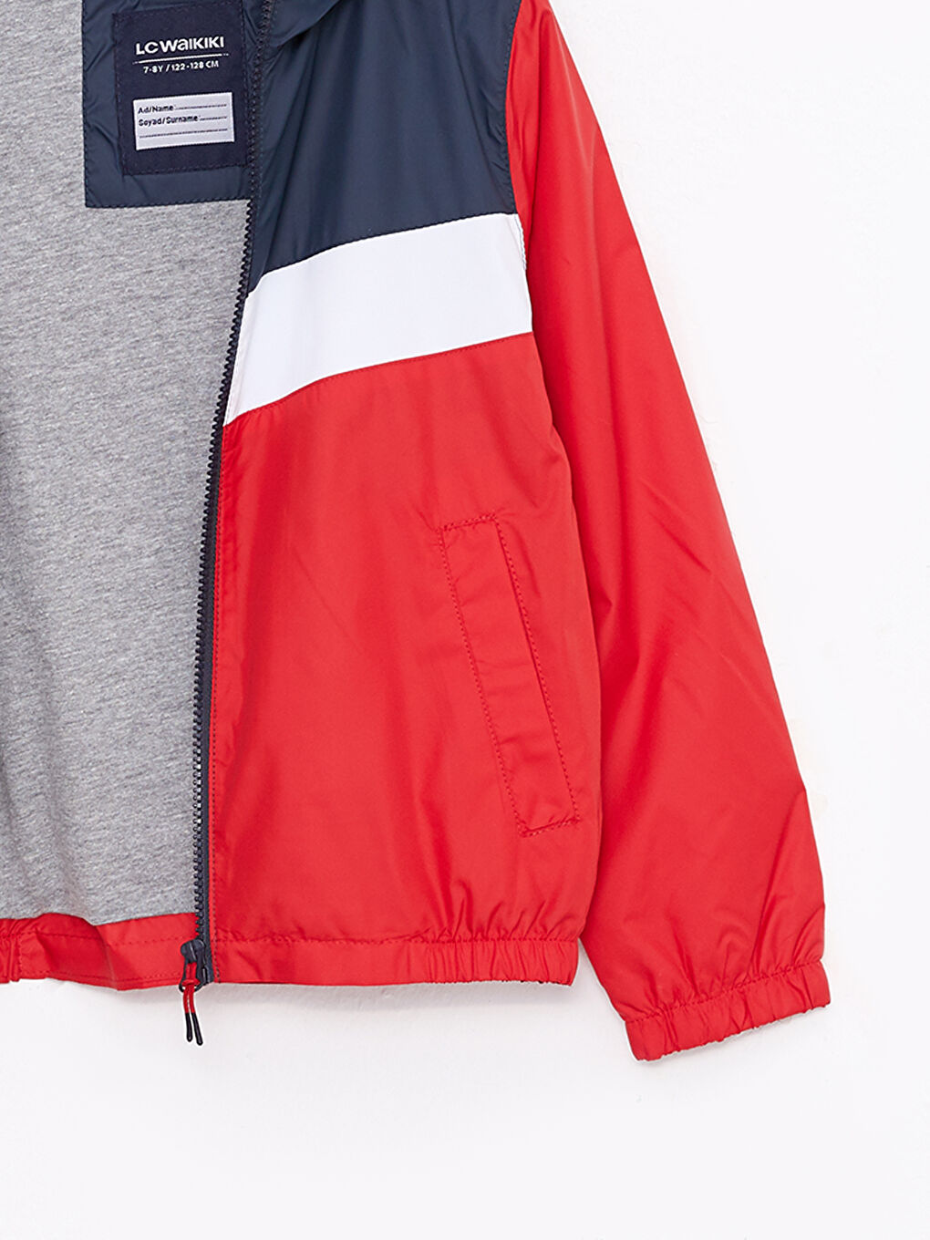 Hooded Color Block Boys' Raincoat -S30513Z4-HMW