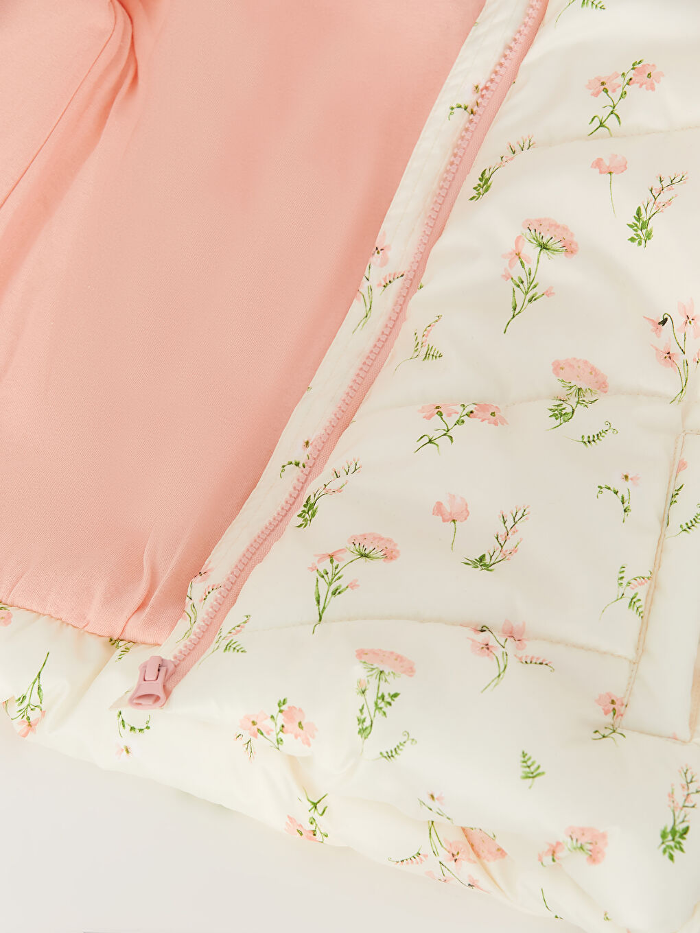 Geacă Matlasată Imprimată cu Glugă pentru Fete-5