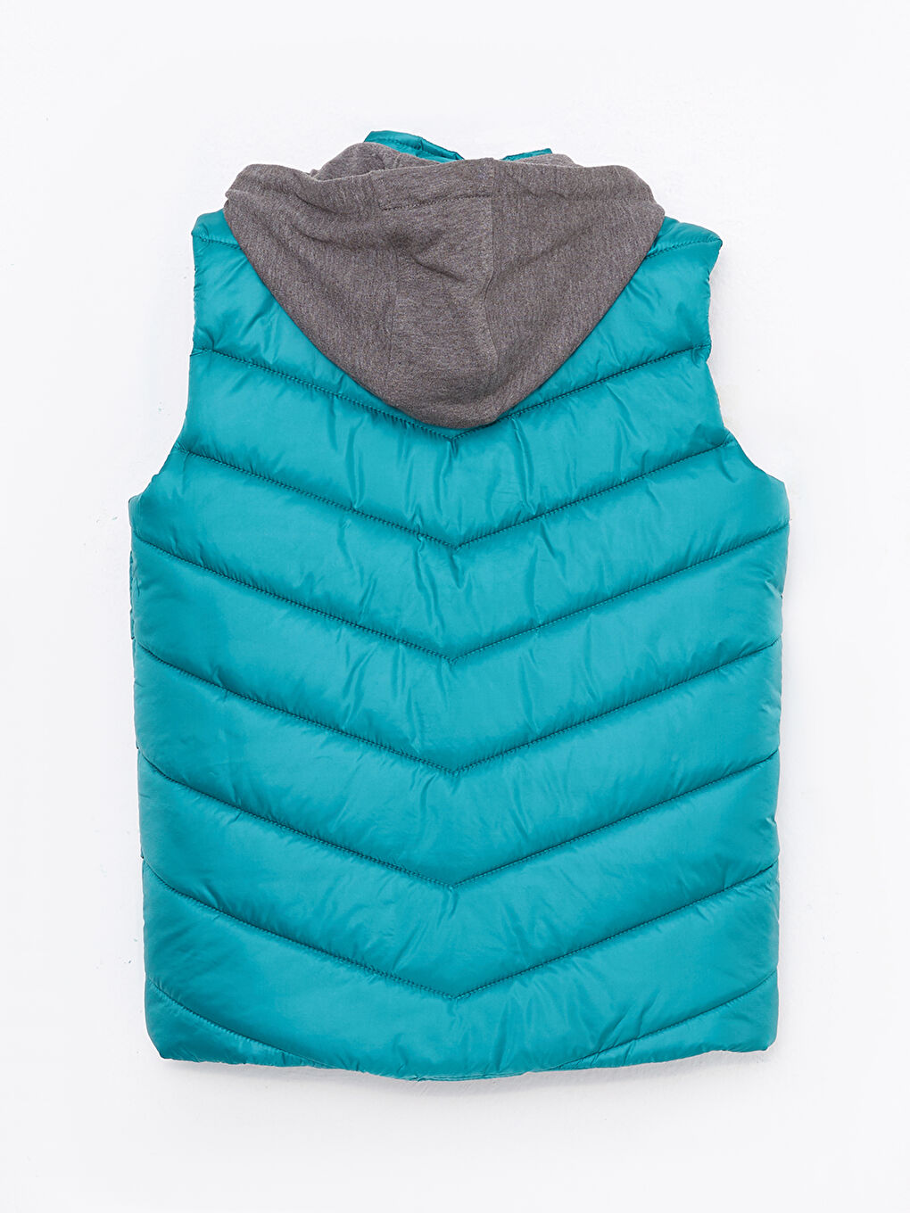 LCW Kids Turkuaz Kapüşonlu Basic Erkek Çocuk Şişme Yelek - 1