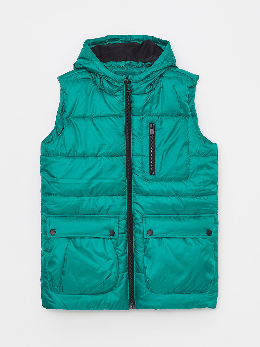 LCW Kids Пухен Жилет С Качулка За Момче -S30523Z4-HAZ