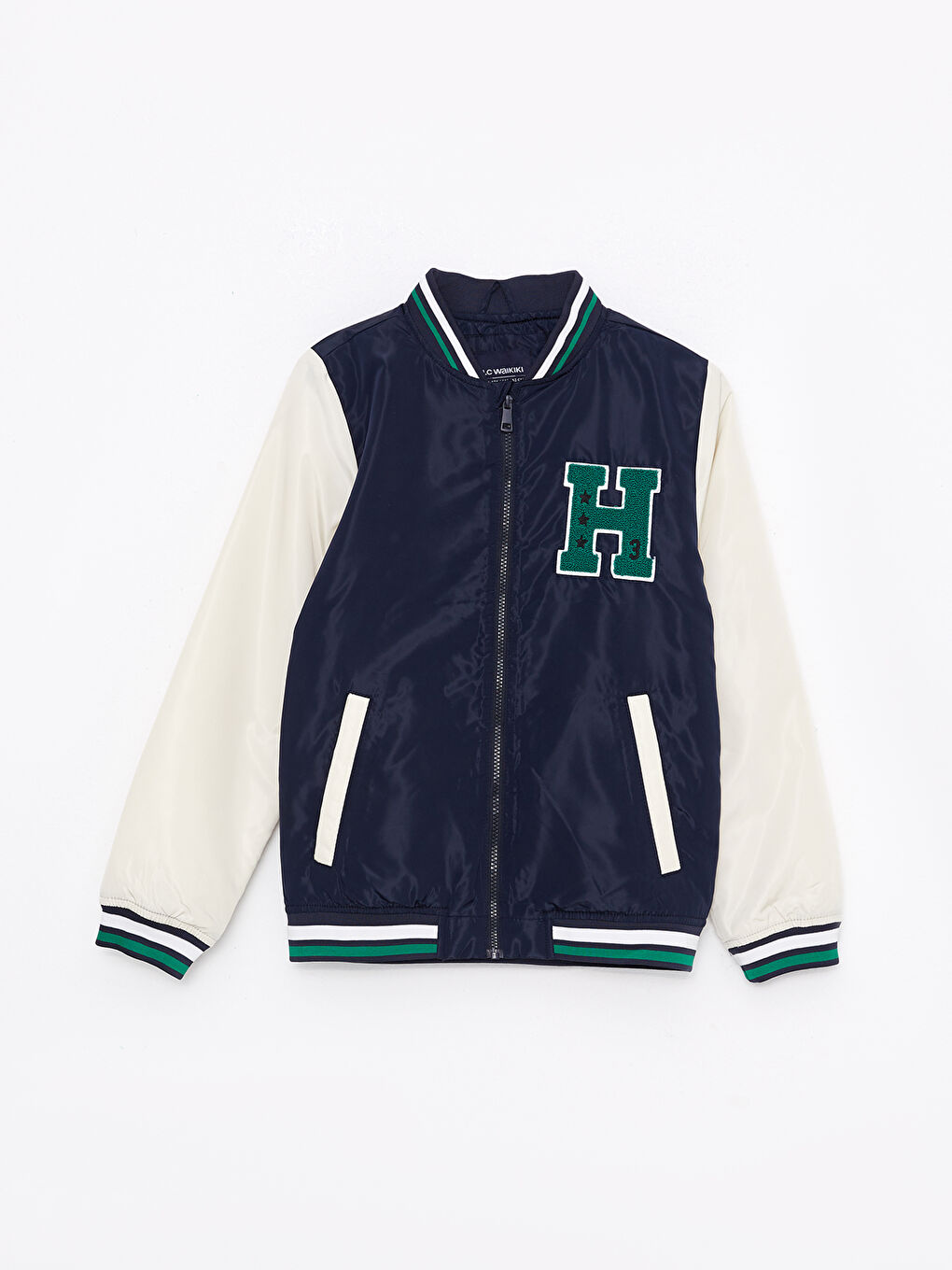 College Collar Embroidered Boys Coat -S30526Z4-HRZ