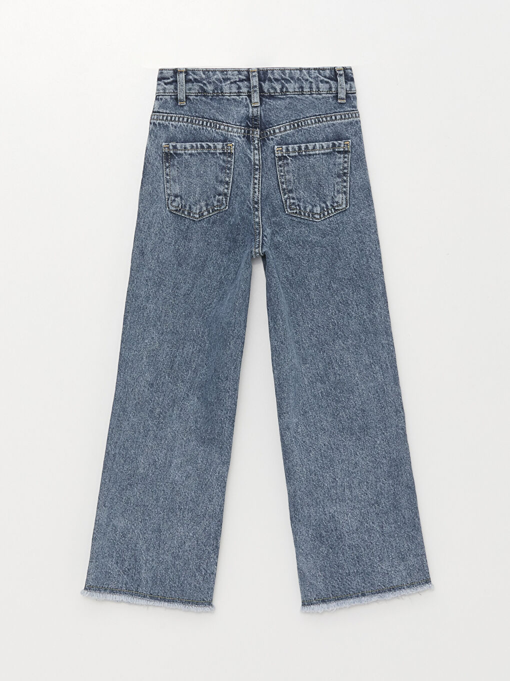 LCW Kids Basic Wide Leg Girls' Trousers -S30547Z4-SHK