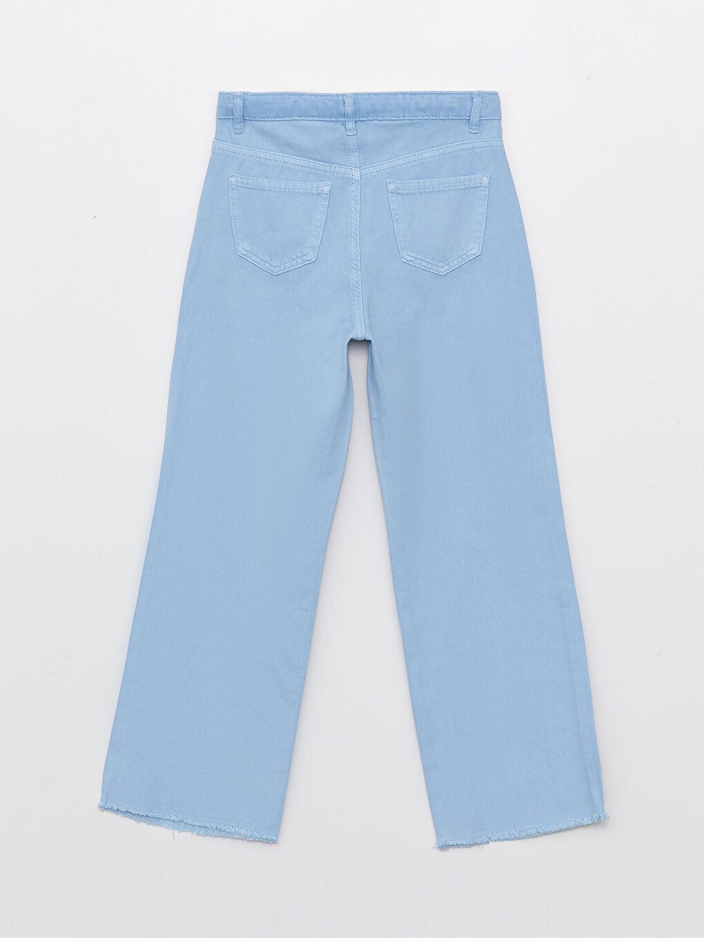 Mavi Basic Geniş Paça Gabardin Kız Çocuk Pantolon-1