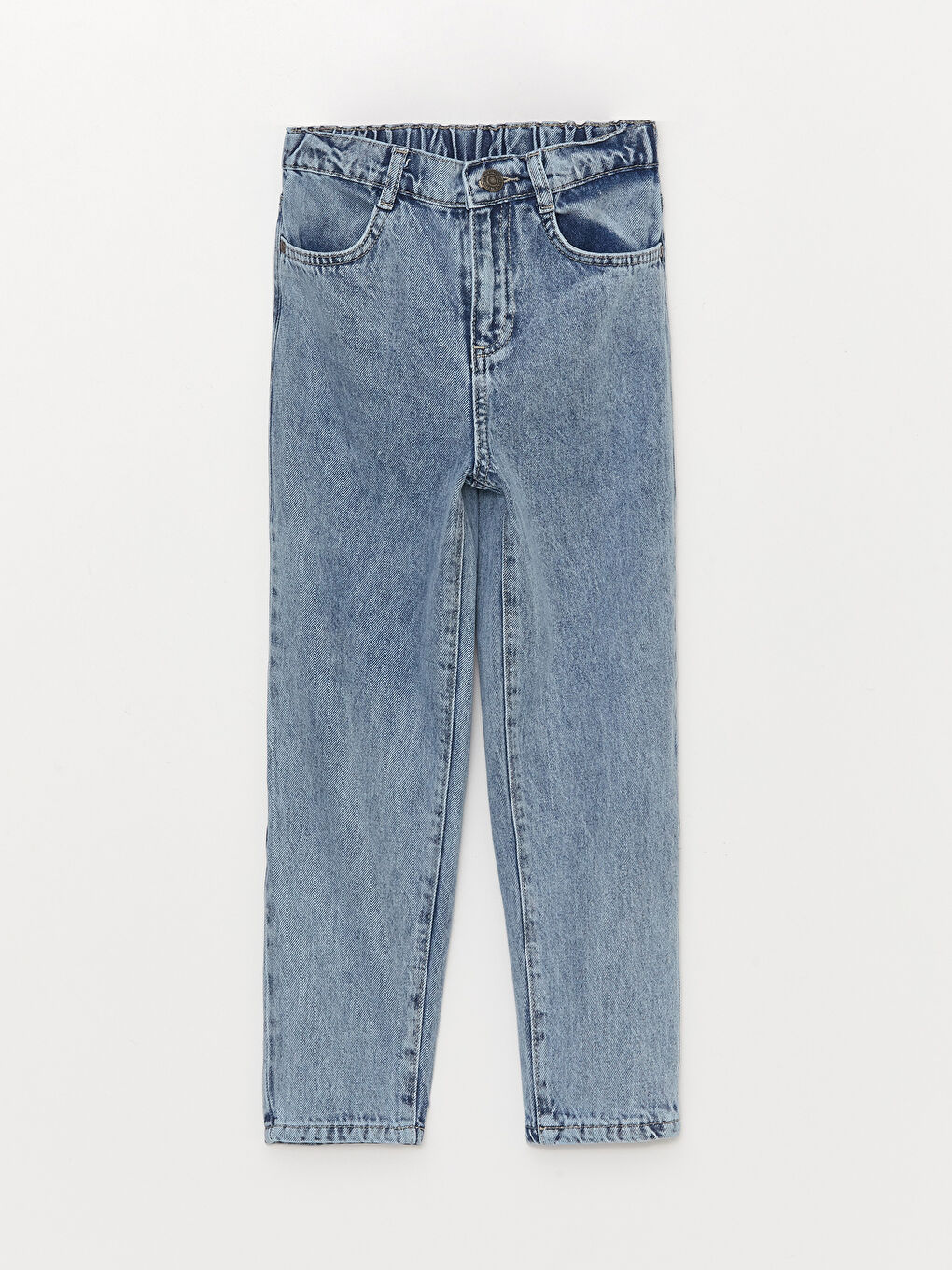 Elasticated Waist Basic Girls' Jeans -S30566Z4-V2T