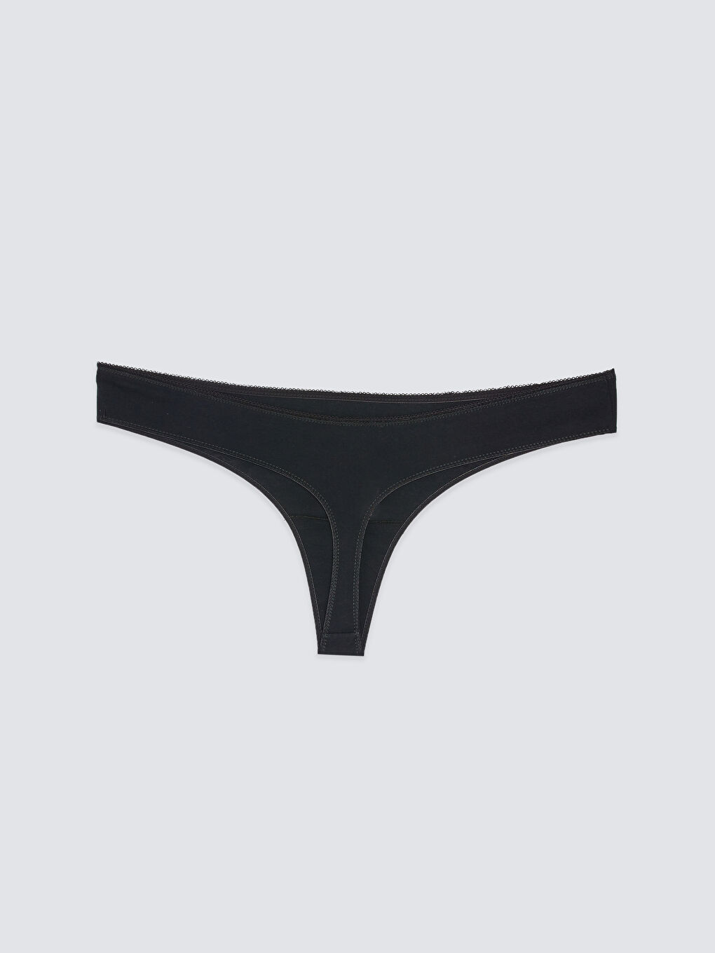 Beyaz Düz Tanga Külot 3'lü Paket-2