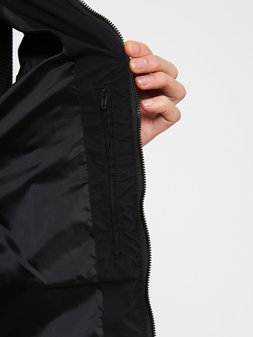 Vestă pentru Bărbați cu Guler Colegiu, Croială Standard-3