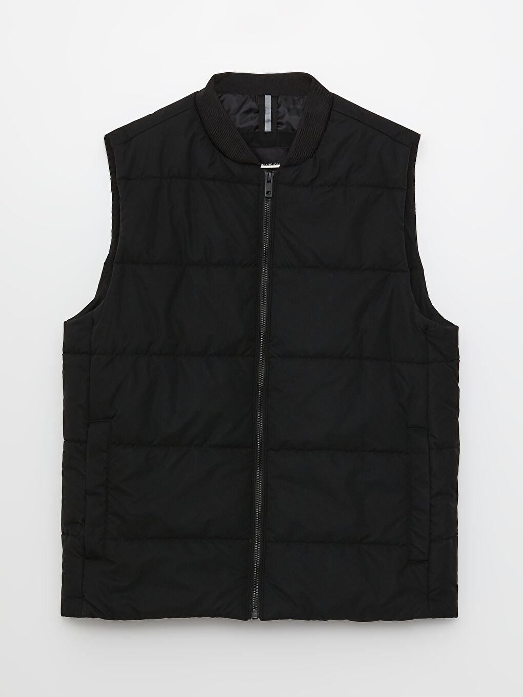 Vestă pentru Bărbați cu Guler Colegiu, Croială Standard-5