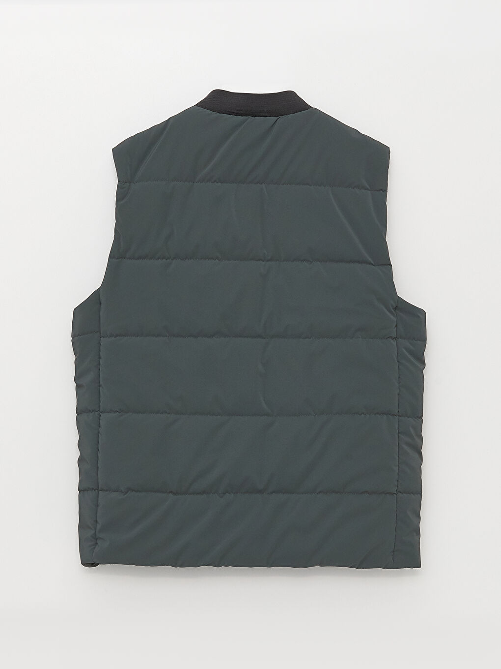 Yeşil Standart Kalıp Kolej Yaka Erkek Yelek-6