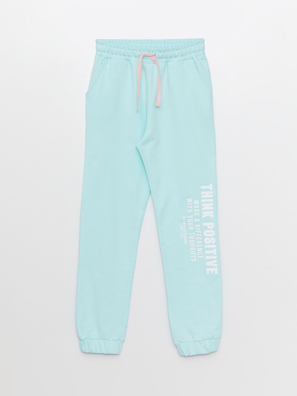 Karışık Bisiklet Yaka Baskılı Uzun Kollu Kız Çocuk Sweatshirt ve Eşofman Altı-4