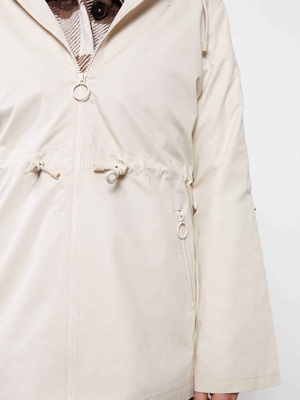LCWAIKIKI Classic Women's Hooded Plain Coat -S30618Z8-S0L