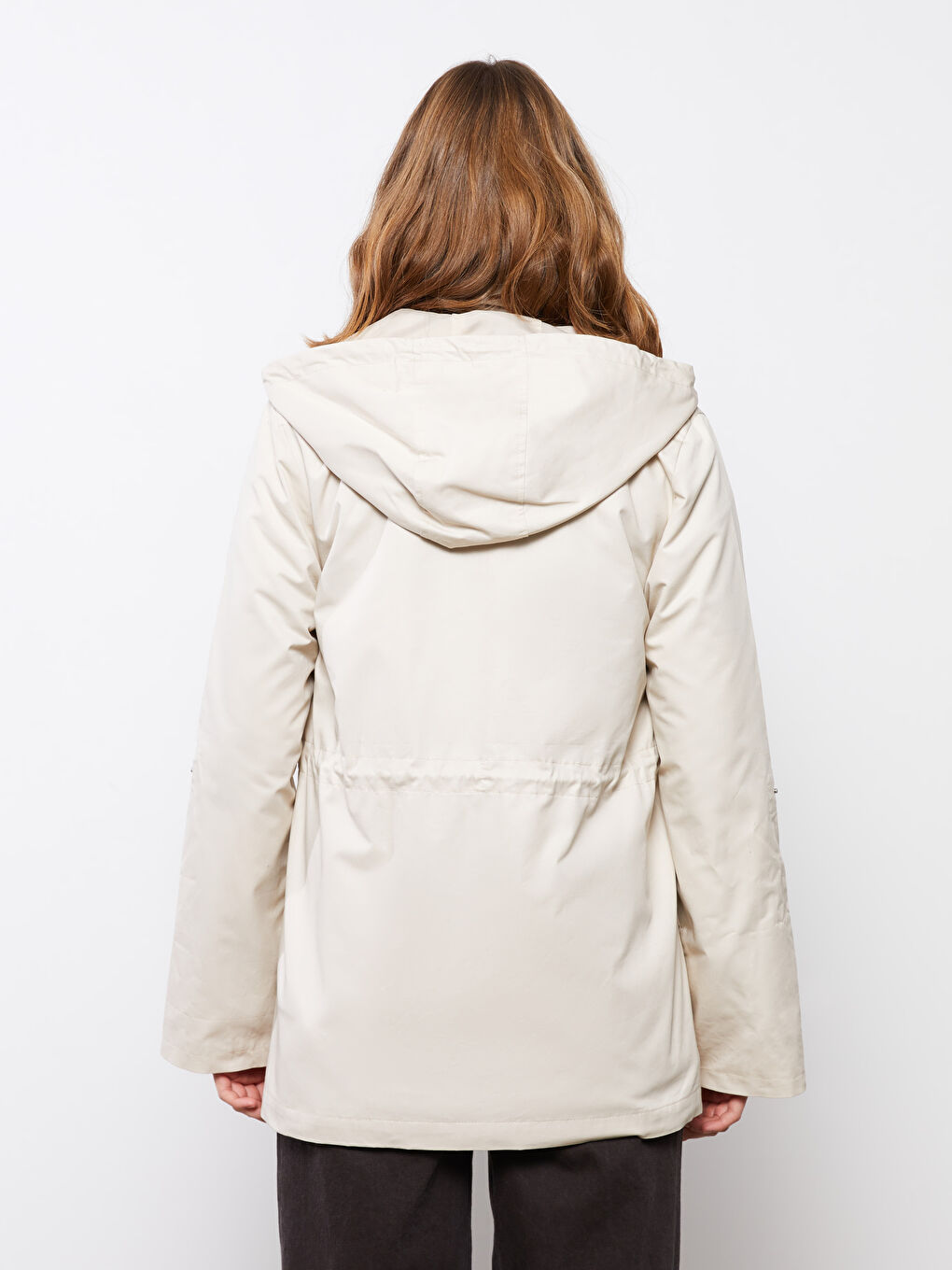 LCWAIKIKI Classic Women's Hooded Plain Coat -S30618Z8-S0L