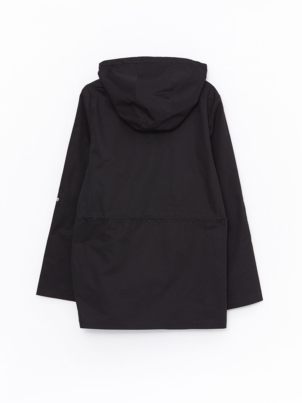 Women's Hooded Plain Coat-7