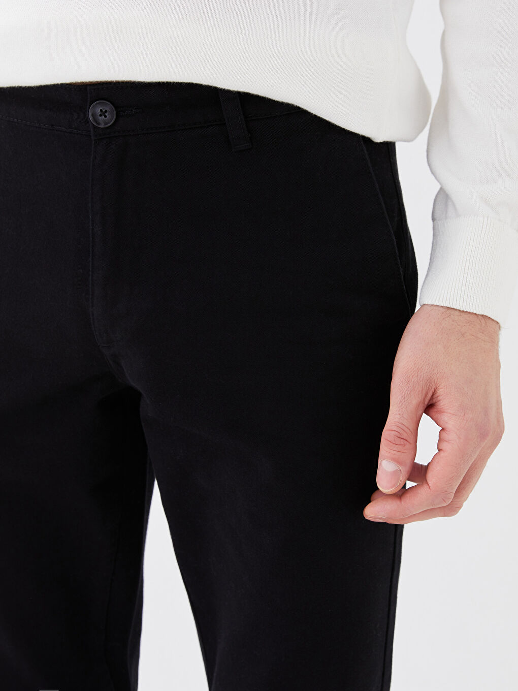 بنطلون تشينو واسع ومريح - للرجال-3