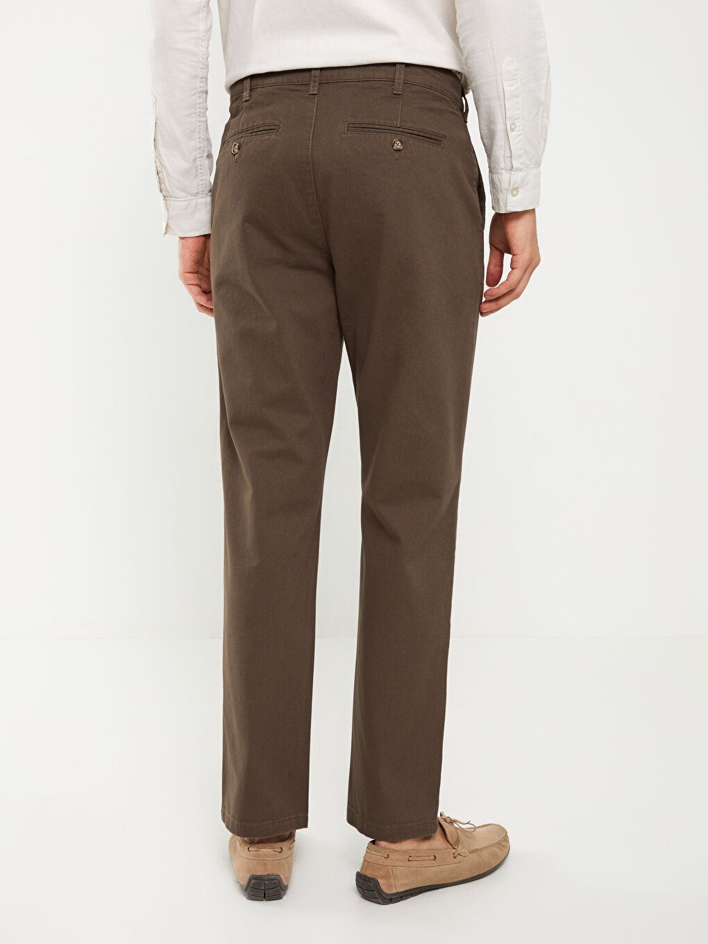 بنطلون تشينو واسع ومريح - للرجال-4