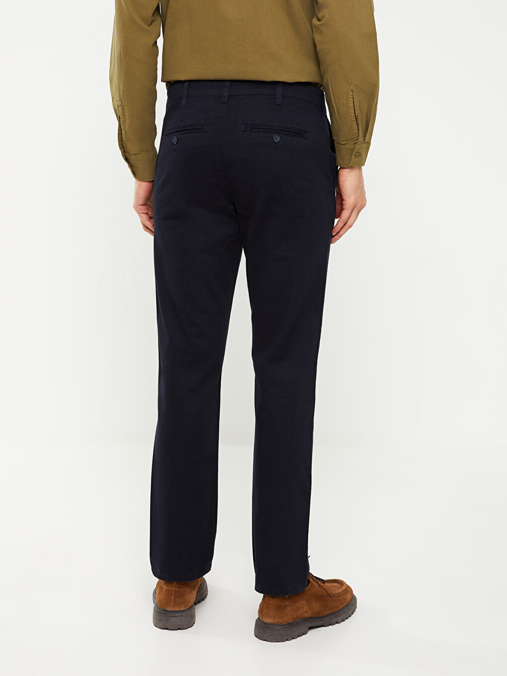 بنطلون تشينو واسع ومريح - للرجال-4