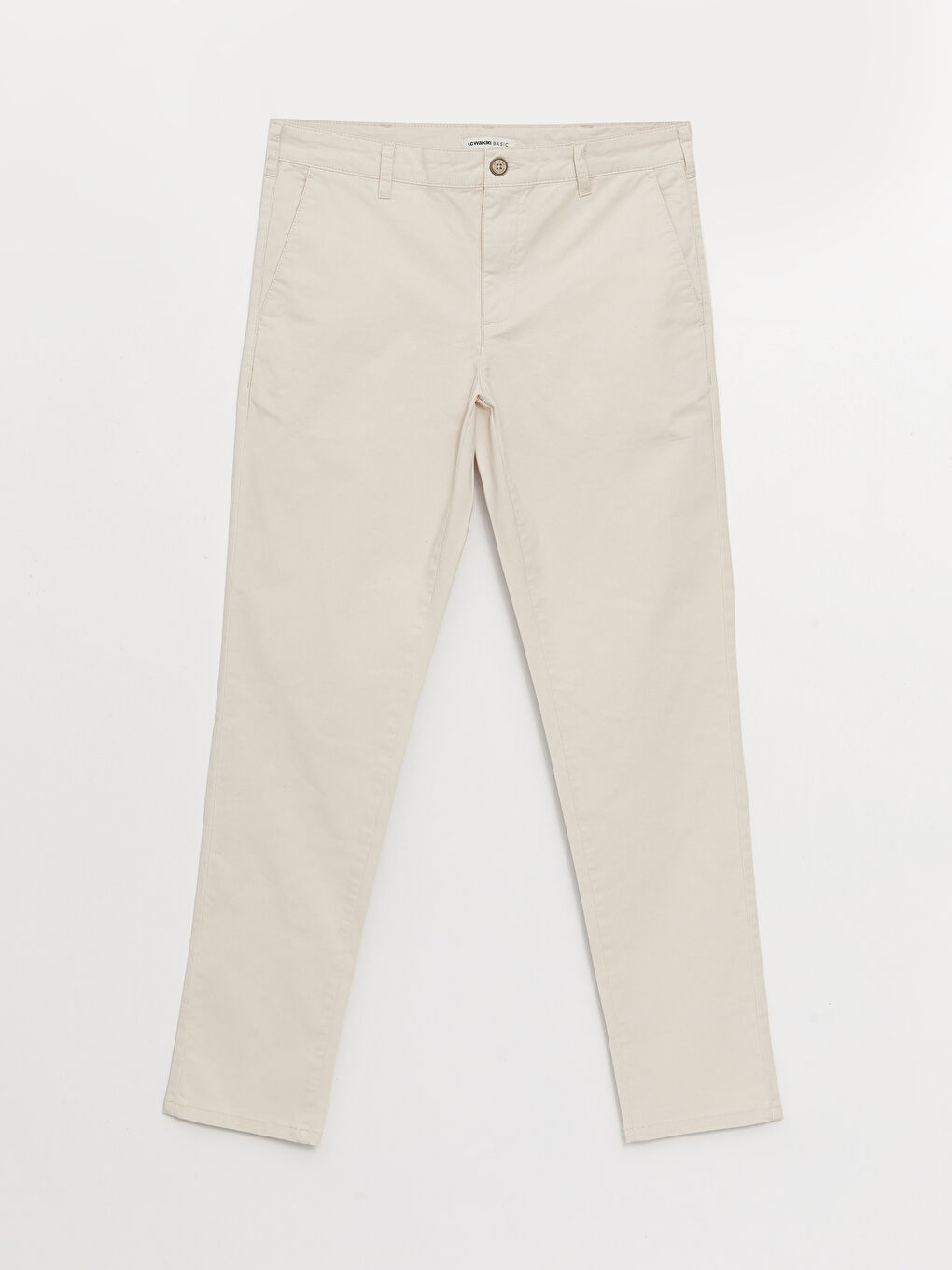 LCWAIKIKI Classic Açık Gri Slim Fit Gabardin Erkek Chino Pantolon - 5