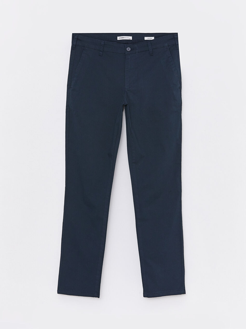 LCWAIKIKI Classic Lacivert Slim Fit Gabardin Erkek Chino Pantolon - 5