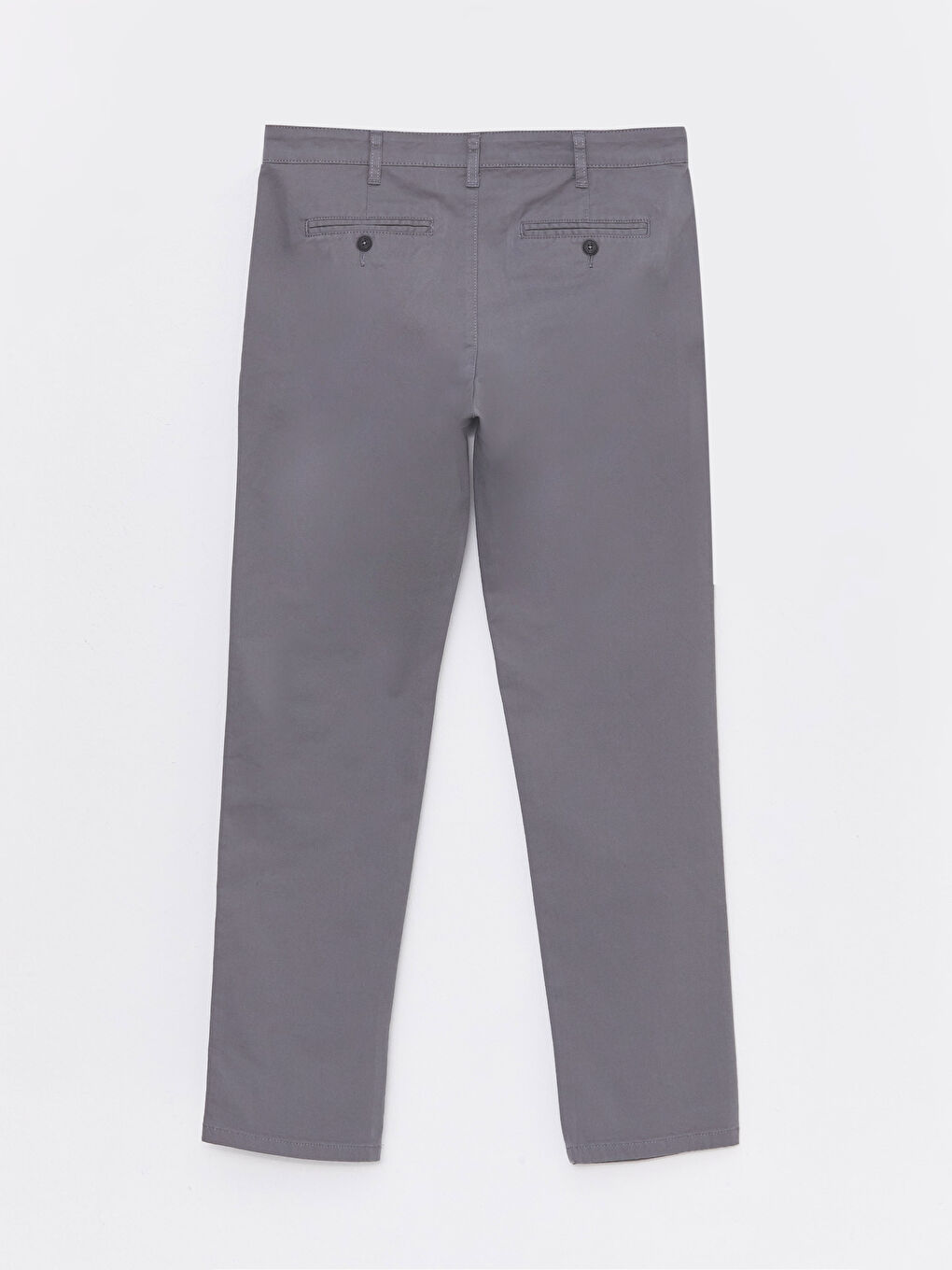 LCWAIKIKI Classic Koyu Gri Slim Fit Gabardin Erkek Chino Pantolon - 1