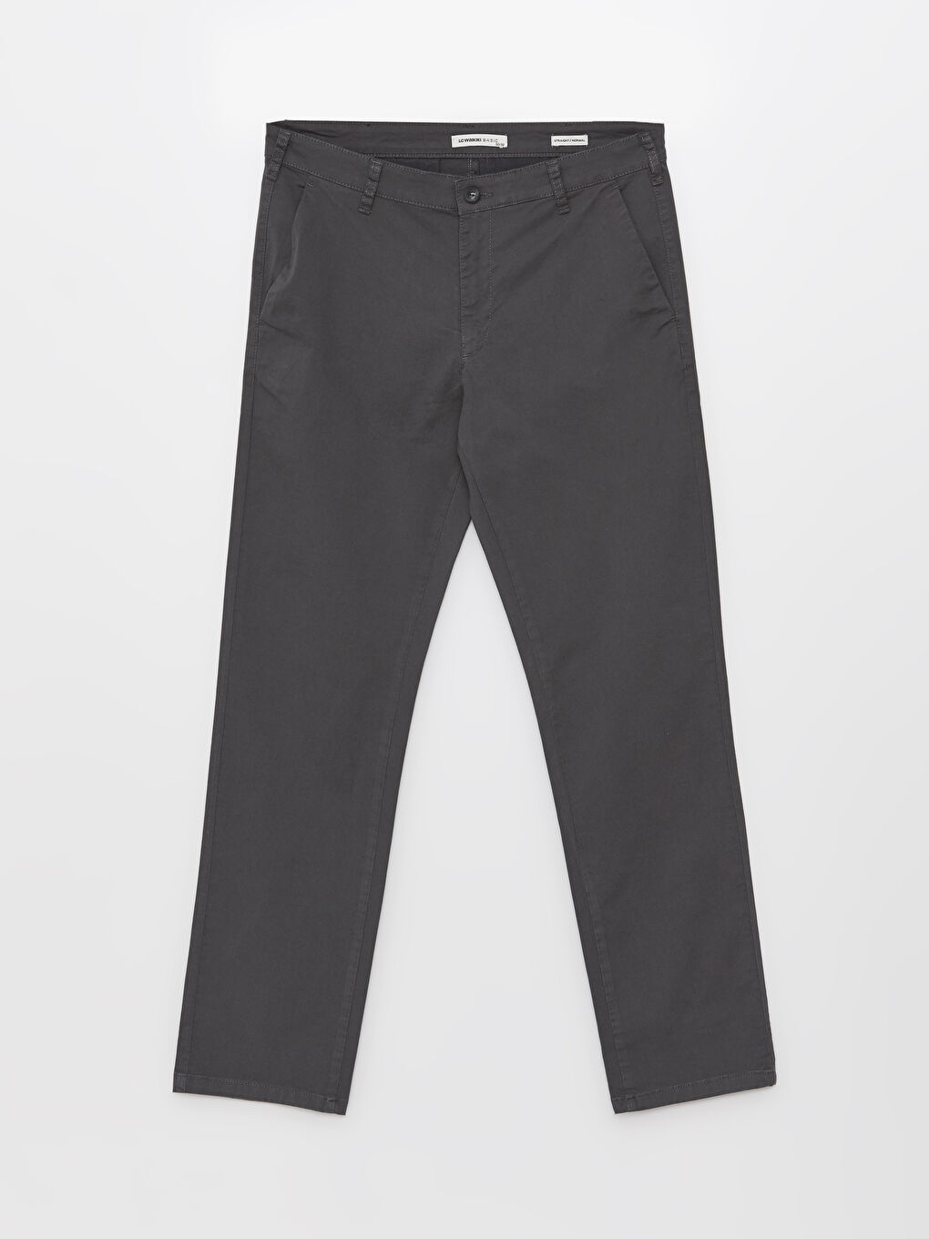 LCWAIKIKI Classic Antrasit Standart Kalıp Gabardin Erkek Chino Pantolon - 5