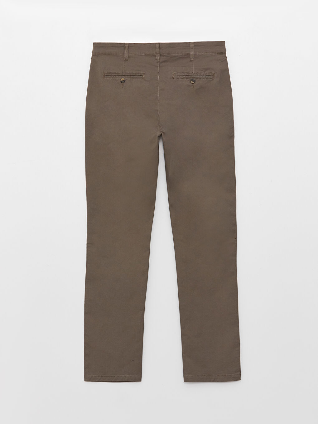 LCWAIKIKI Classic Kahverengi Standart Kalıp Gabardin Erkek Chino Pantolon - 7