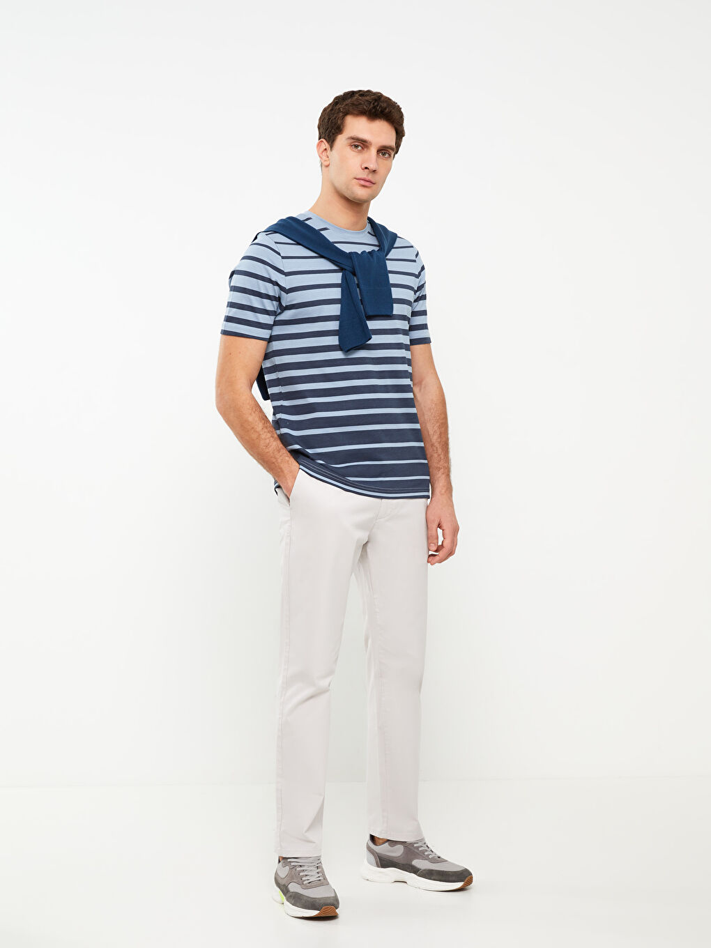 Pantaloni Chino Gabardină Standard Fit pentru Bărbați