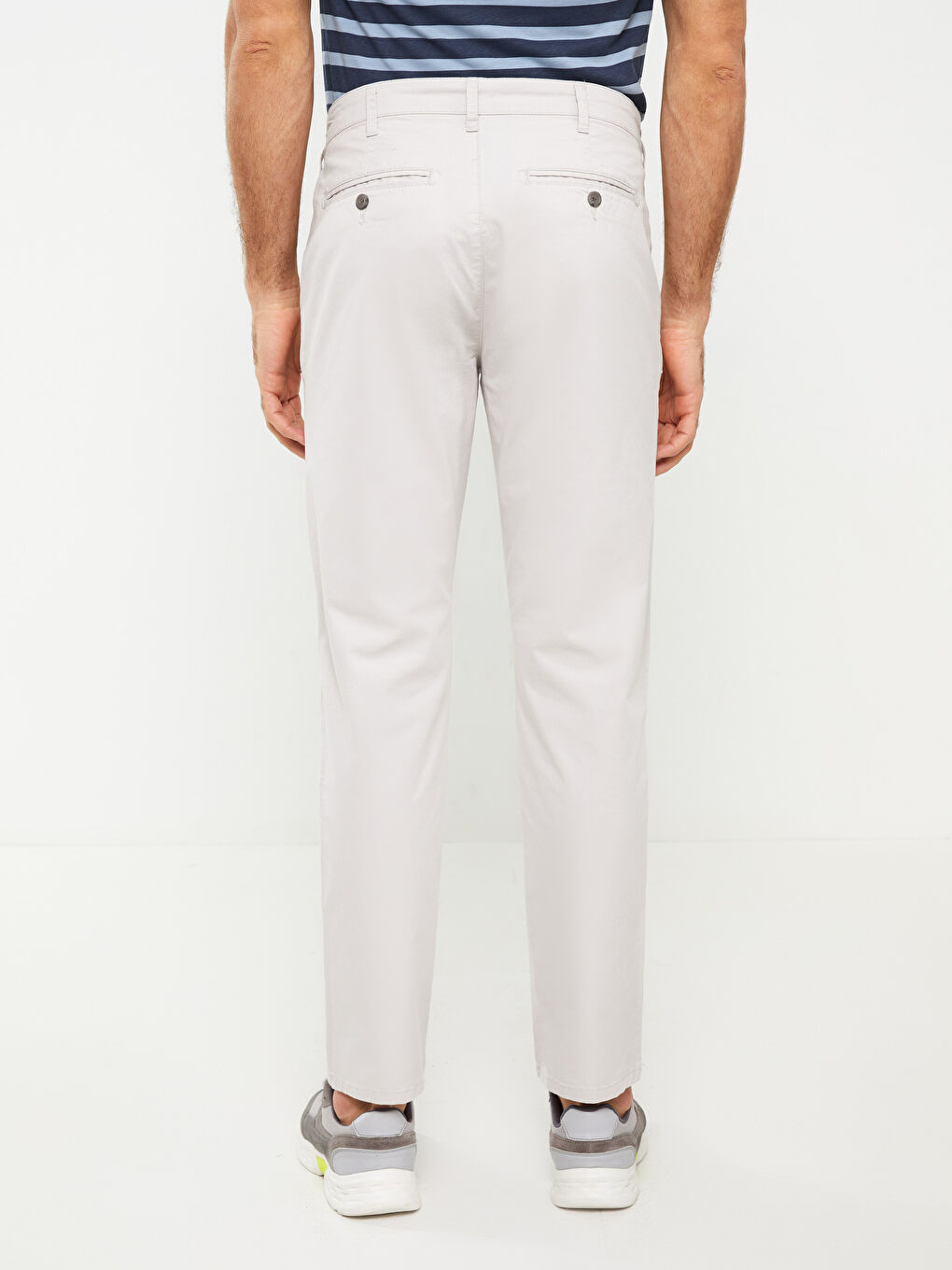 Pantaloni Chino Gabardină Standard Fit pentru Bărbați-3