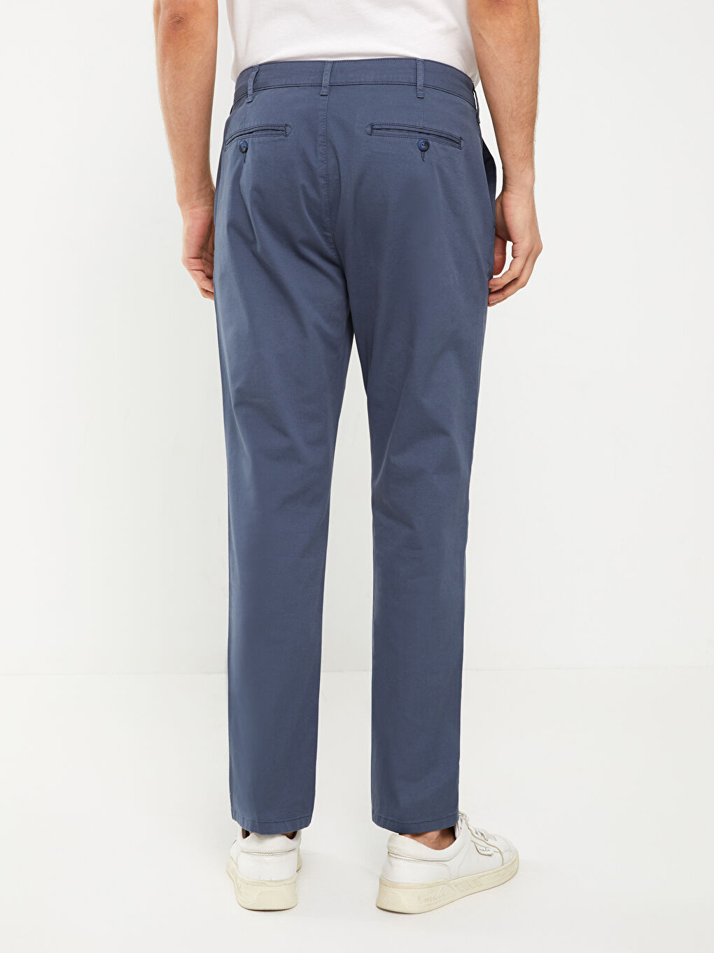 Стандартна кройка Габардин Чино панталони за мъже-4