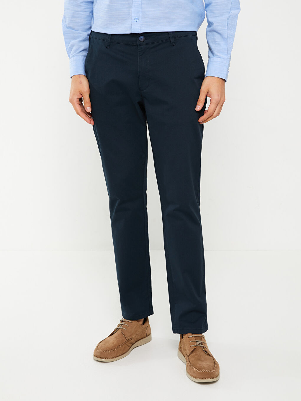 LCWAIKIKI Classic Lacivert Standart Kalıp Gabardin Erkek Chino Pantolon - 3