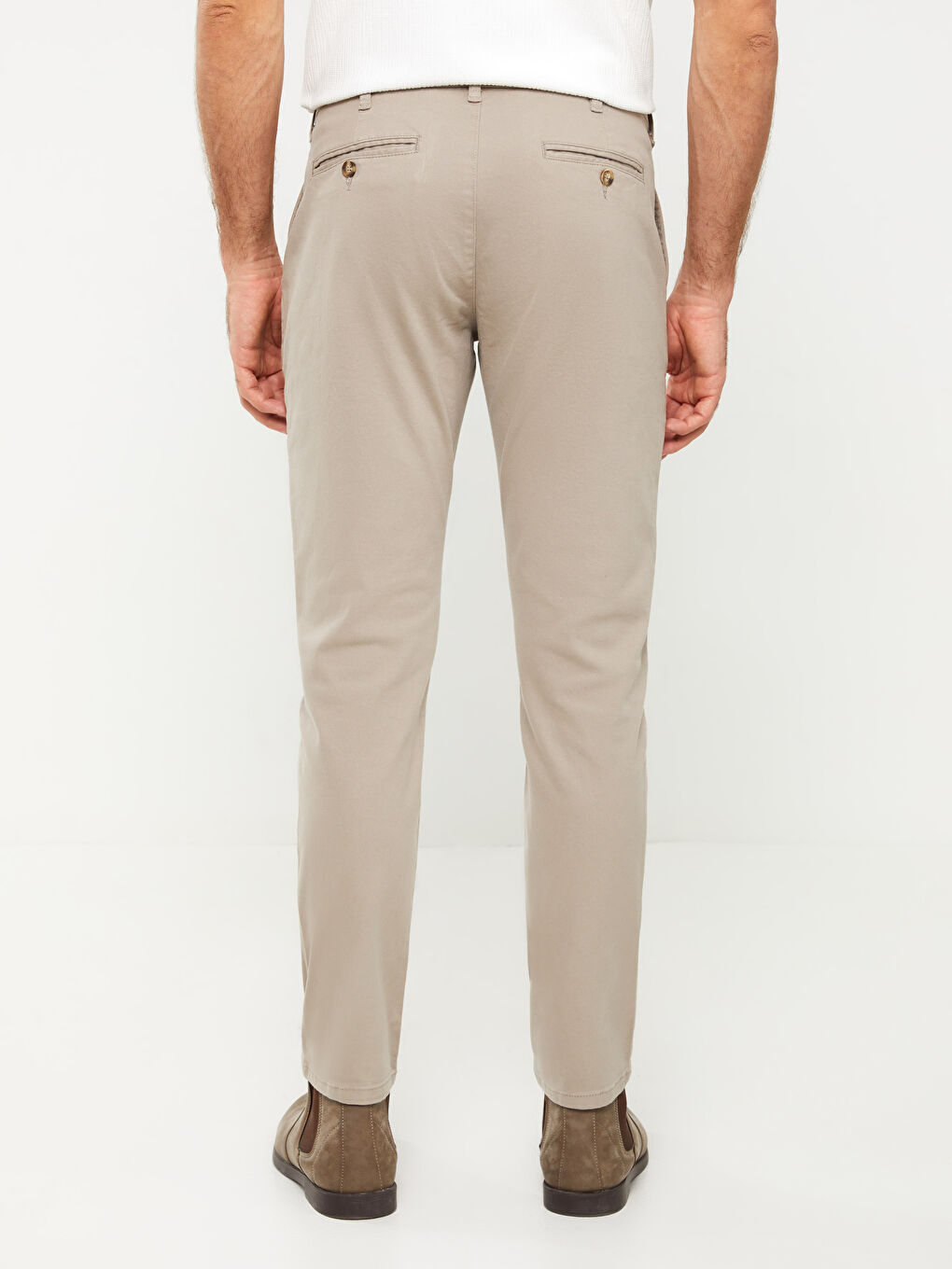 بنطلون تشينو جبردين سكيني فيت - للرجال-3