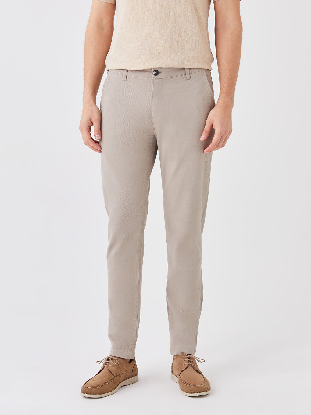 LC Waikiki Uske Gabardinske Muške Chino Pantalone -S30629Z8-PWN