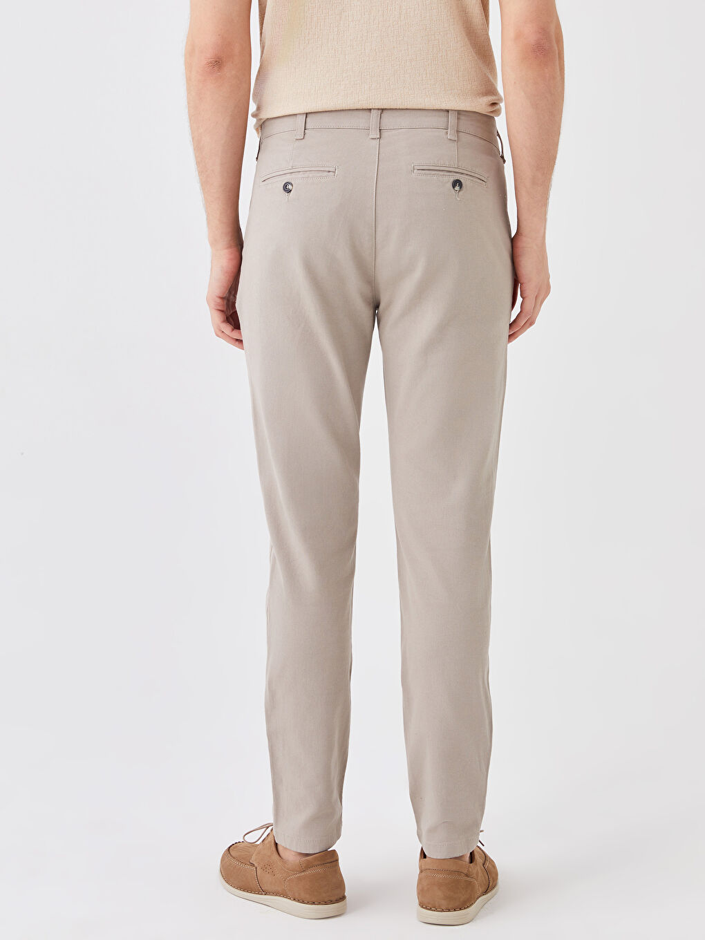 LC Waikiki Uske Gabardinske Muške Chino Pantalone -S30629Z8-PWN