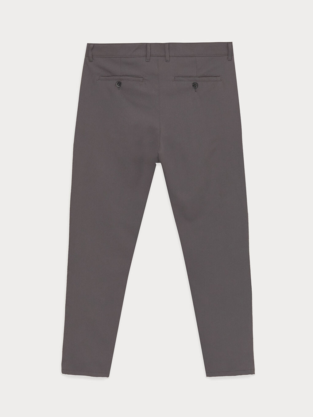 Gri Dar Kalıp Erkek Chino Pantolon-6