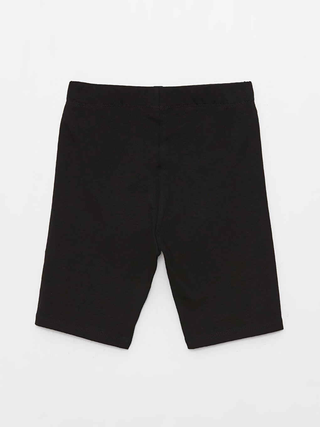 Siyah Beli Lastikli Baskılı Kız Çocuk Kısa Tayt-1