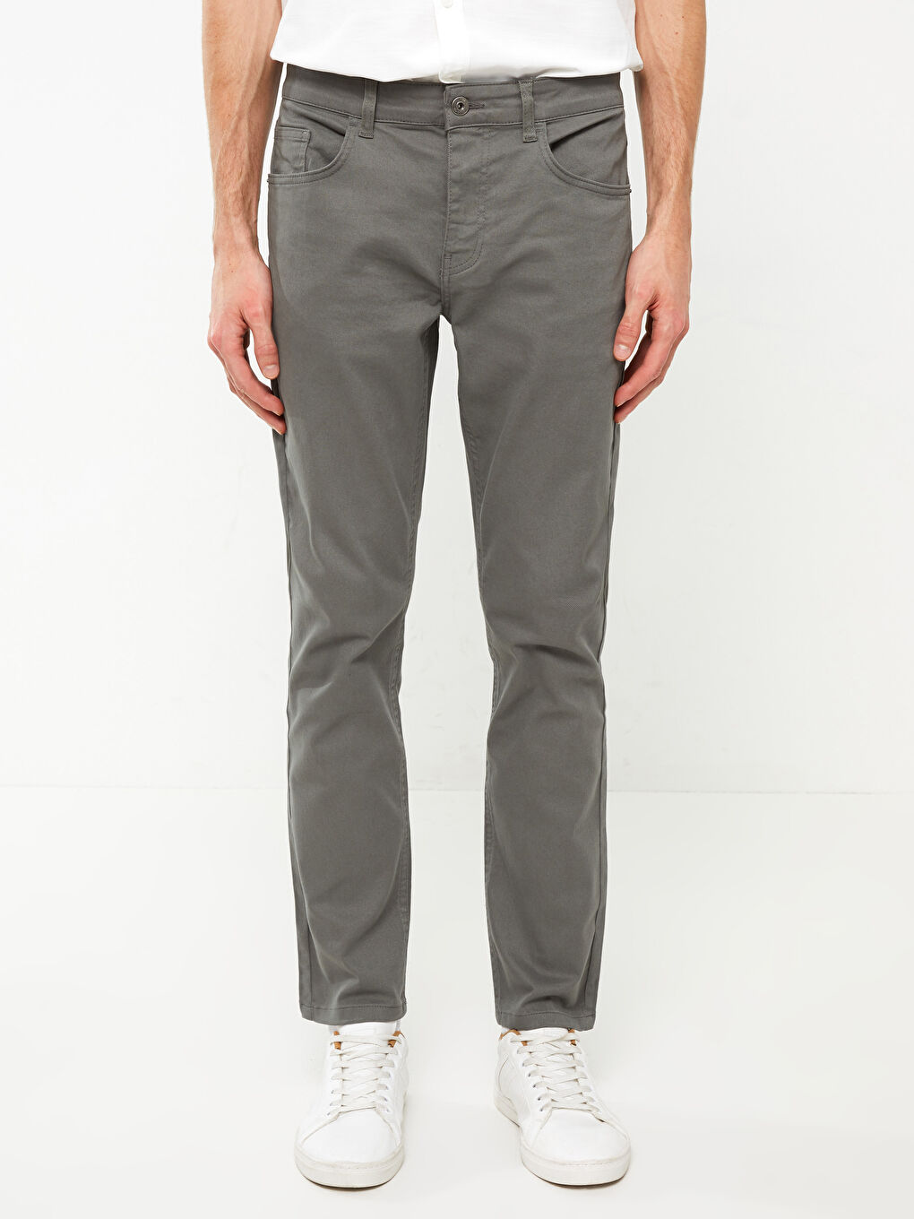 Slim Fit мъжки чино панталони-5