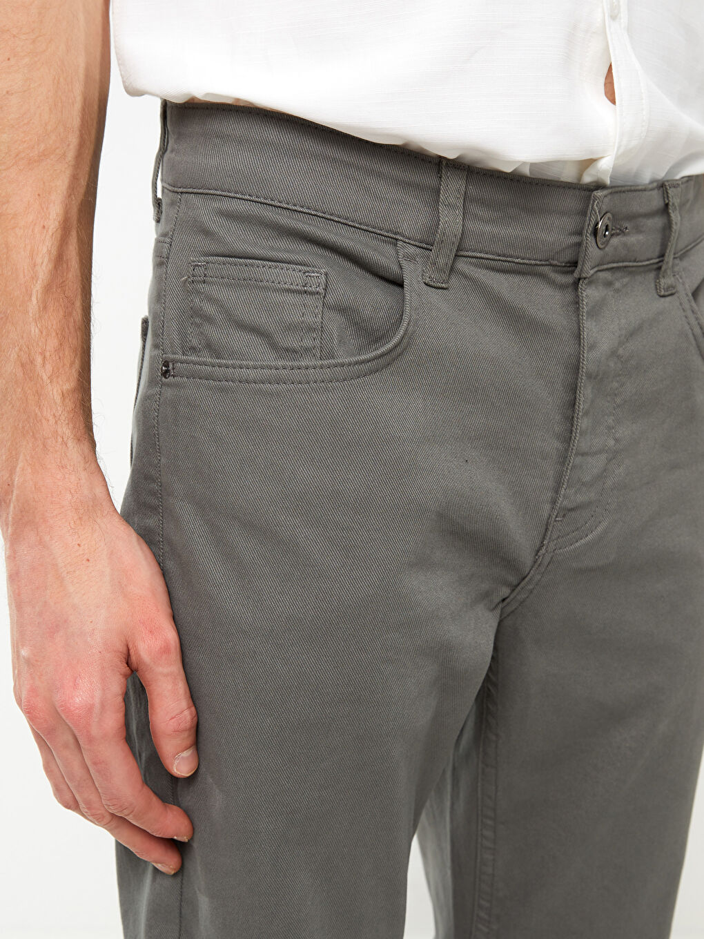 Slim Fit мъжки чино панталони-7