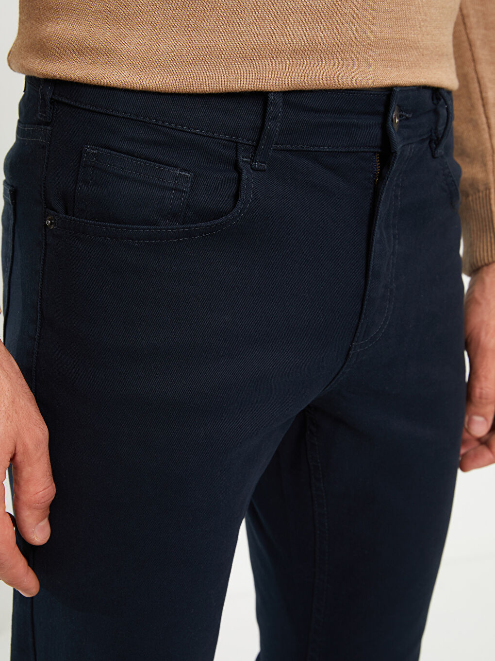LCWAIKIKI Classic Lacivert Dar Kalıp Erkek Chino Pantolon - 2
