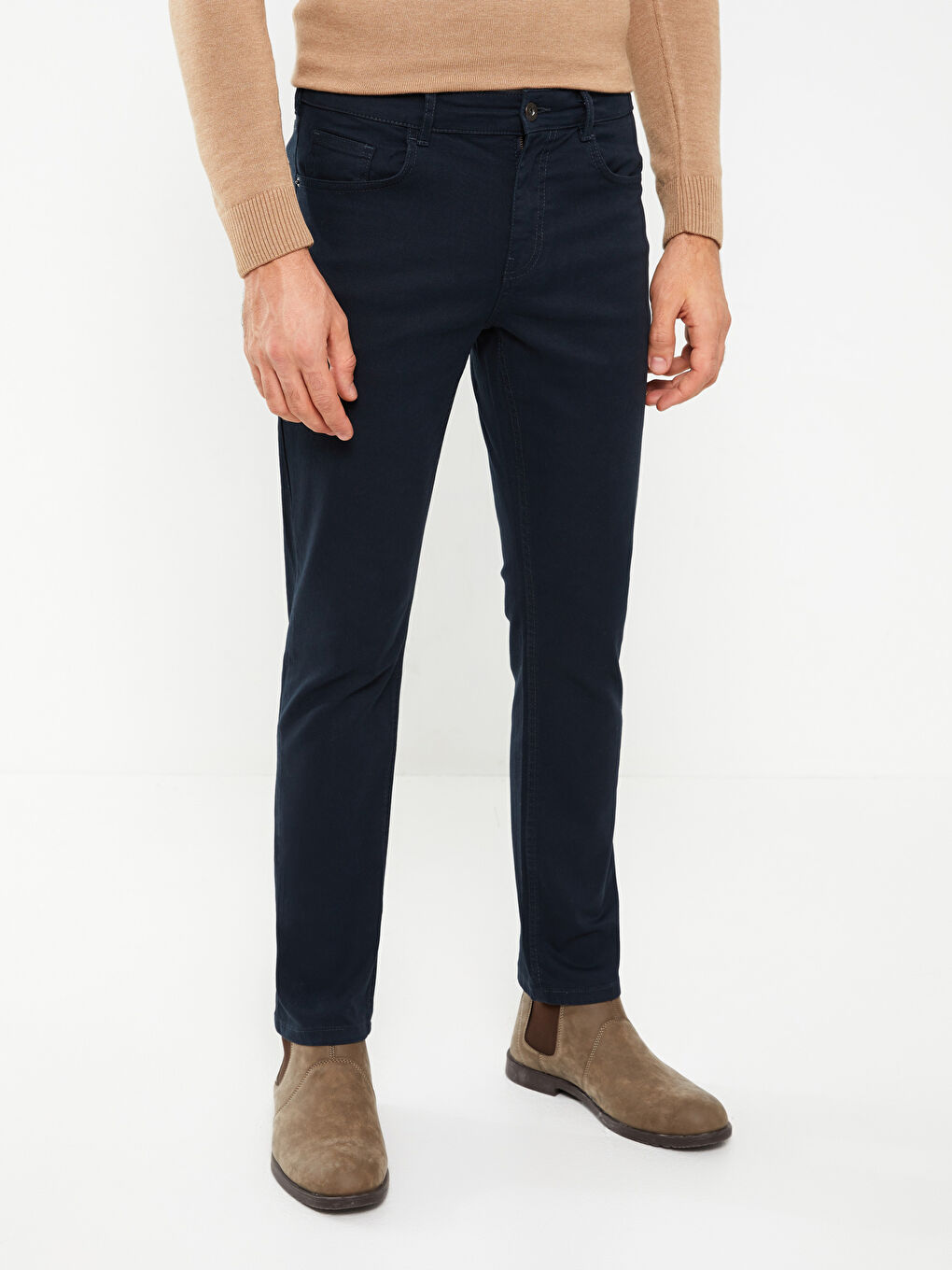 LCWAIKIKI Classic Lacivert Dar Kalıp Erkek Chino Pantolon - 3