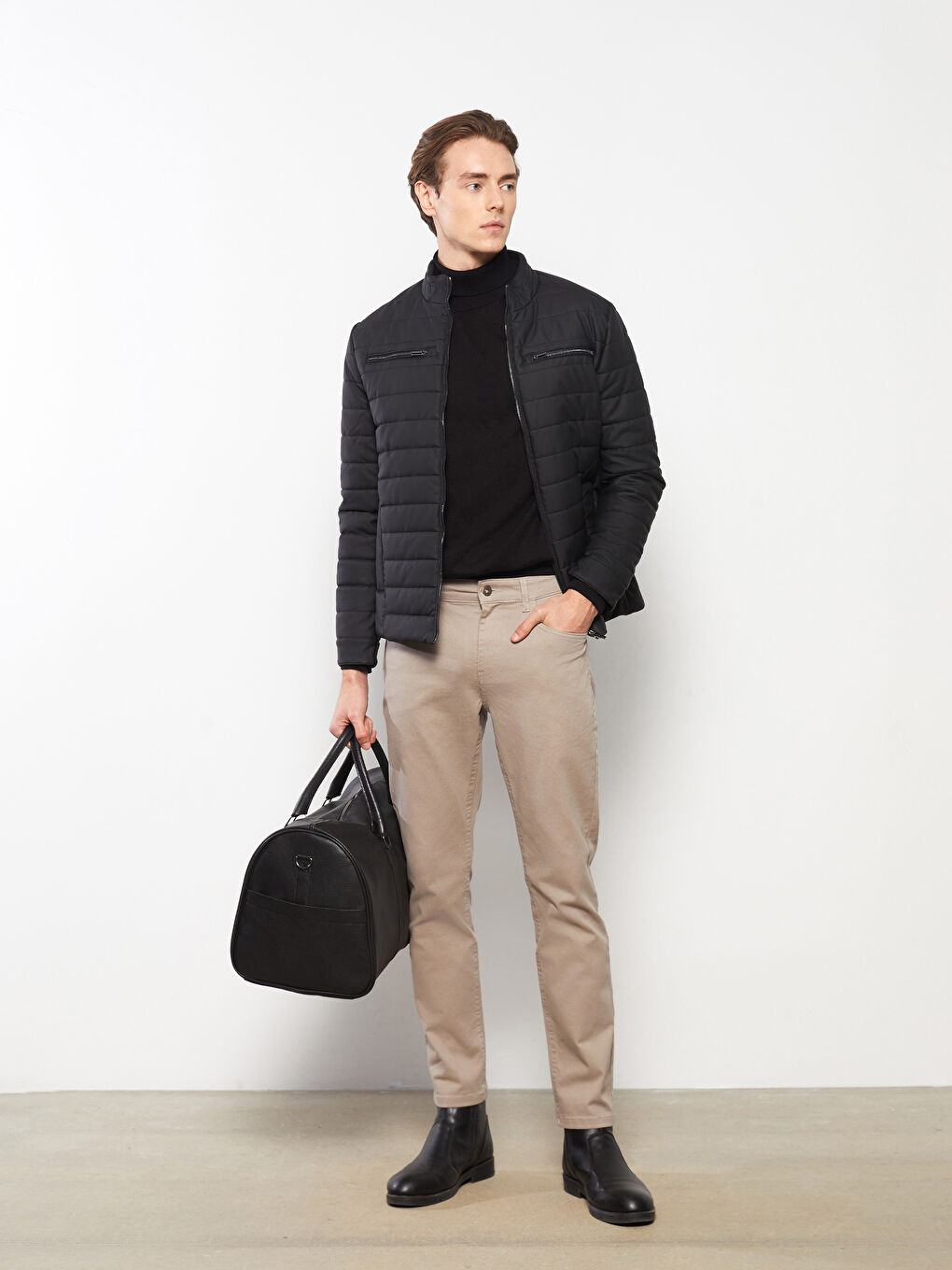 Slim fit muške pantalone  -S30661Z8-PWN