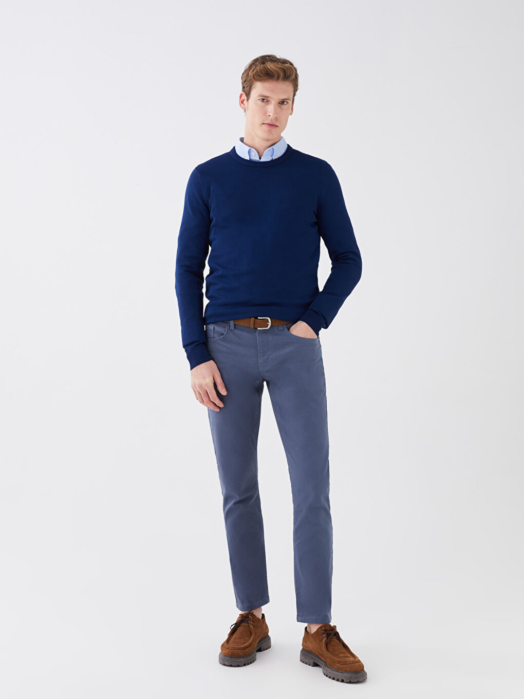 Slim Fit мъжки чино панталони-1