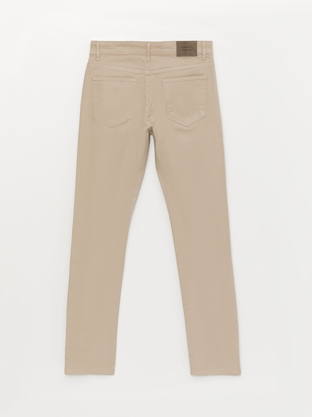 Bej Dar Kalıp Erkek Chino Pantolon-5