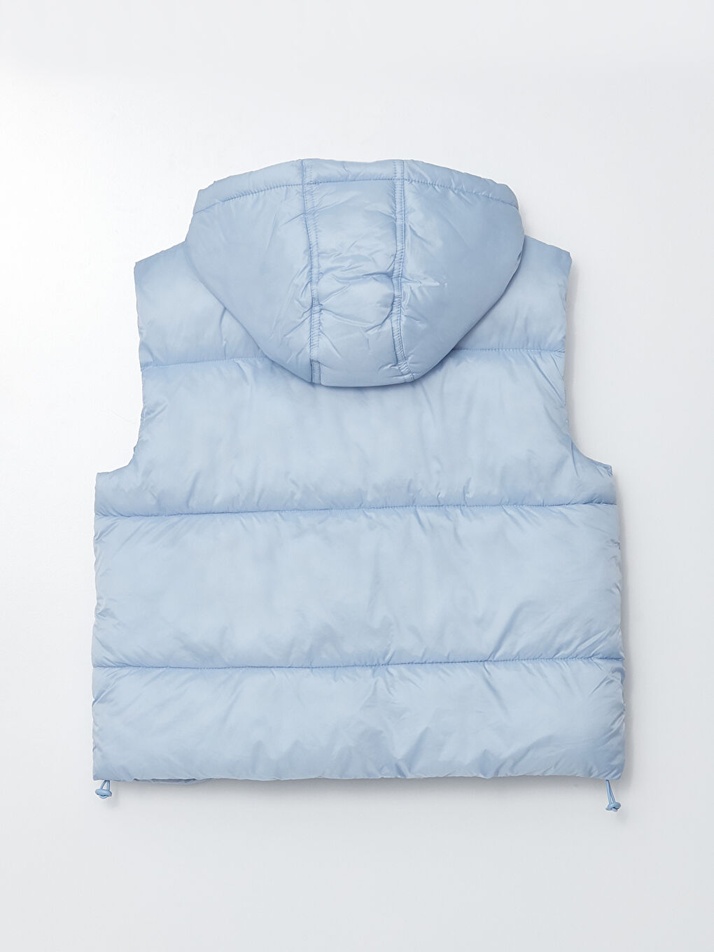 Women's Hooded Plain Puffer Gilet-7