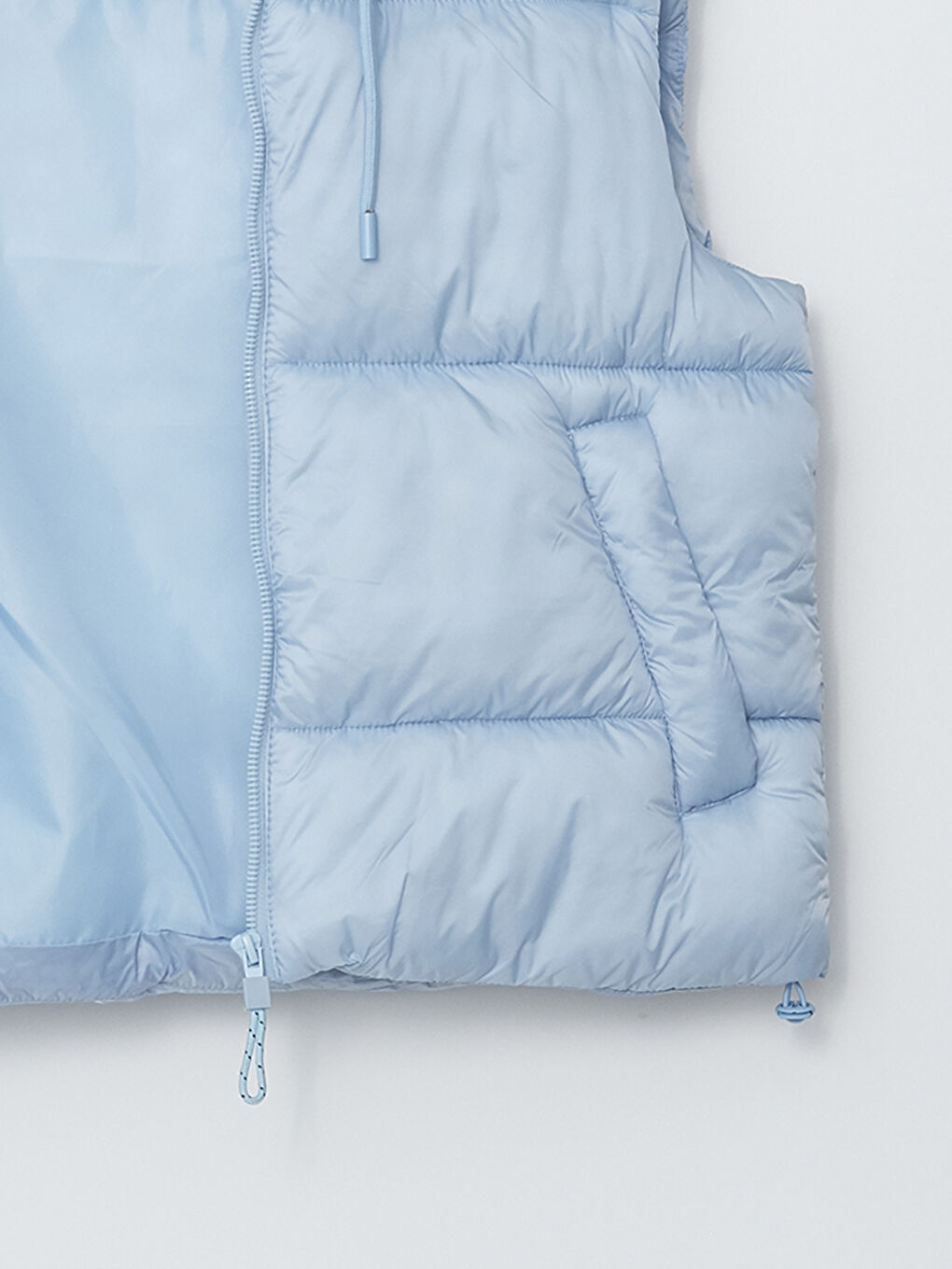 Women's Hooded Plain Puffer Gilet-8