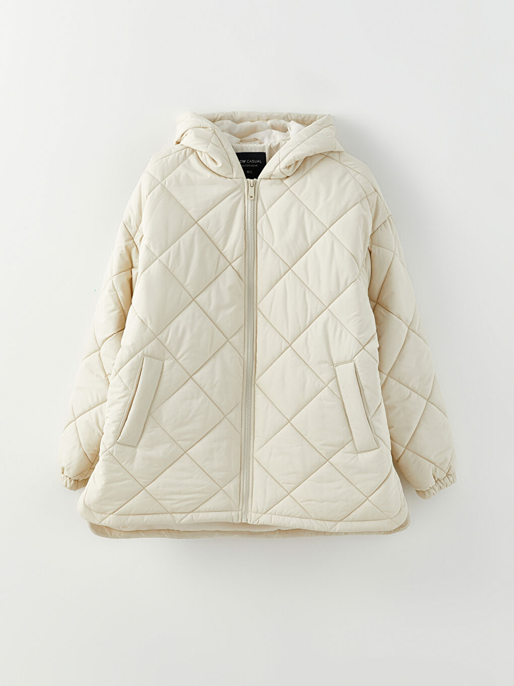 Hooded Quilted Long Sleeve Women's Puffer -S30675Z8-QKP