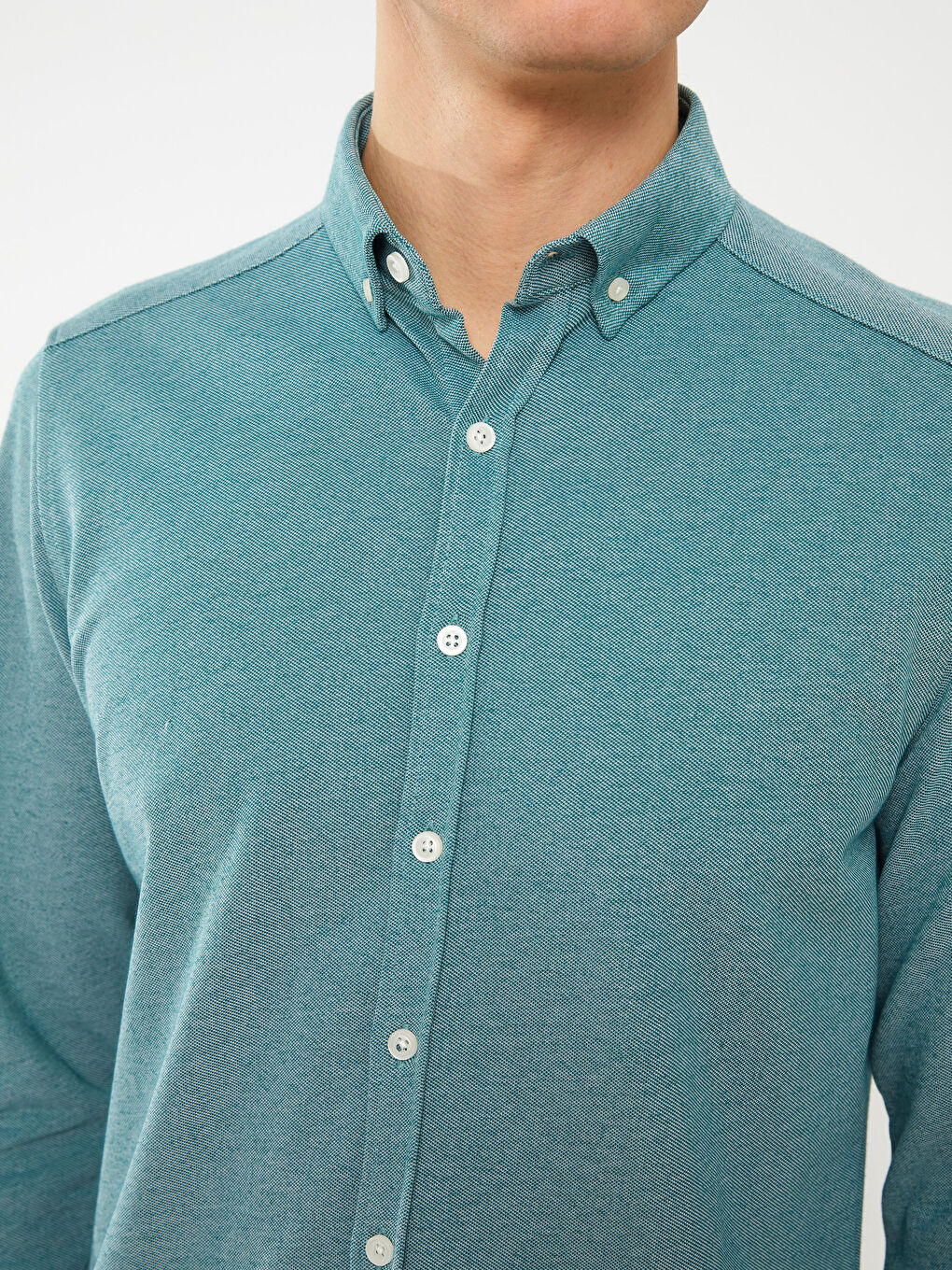 LCWAIKIKI Basic Slim Fit Long Sleeve Men's Shirt -S30678Z8-CS4