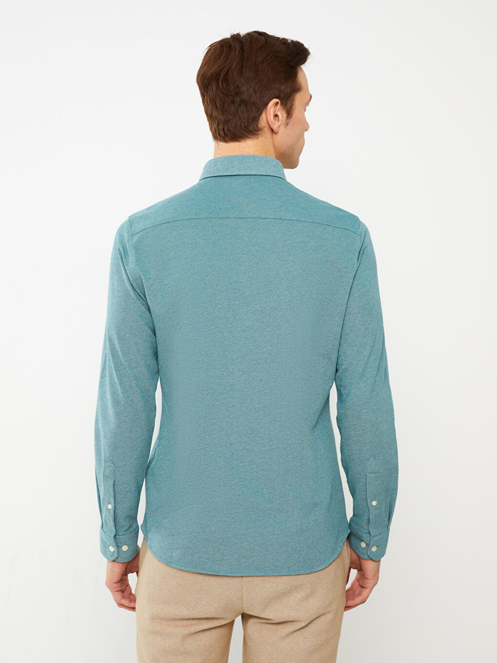 LCWAIKIKI Basic Slim Fit Long Sleeve Men's Shirt -S30678Z8-CS4