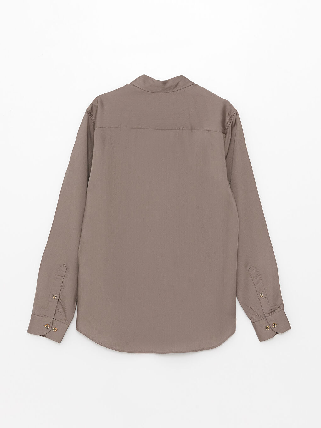 Kahverengi Regular Fit Uzun Kollu Erkek Gömlek-6