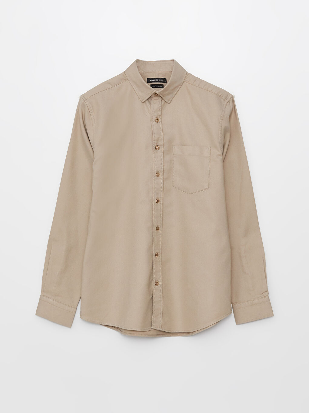 Regular Fit Long Sleeve Gabardine Men's Shirt-5