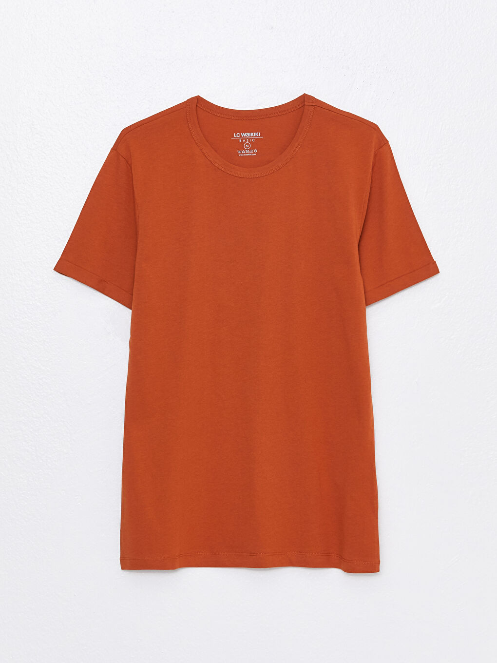 Tricou pentru Bărbați din Jerseu cu Guler Rotund-5