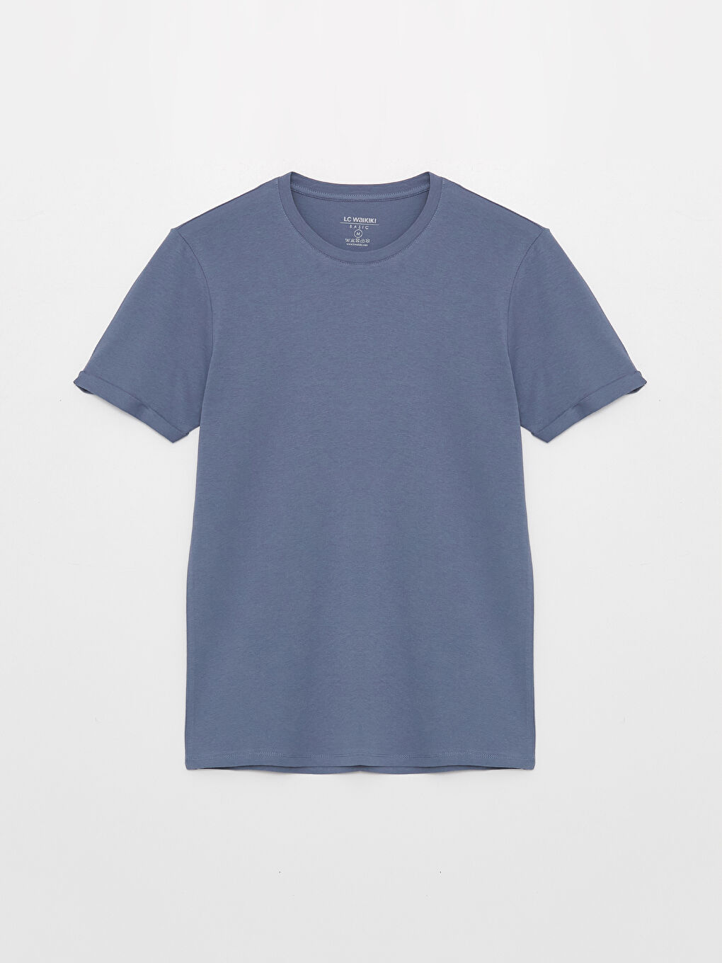 მრგვალი საყელო მოკლე სახელო მამაკაცის მაისური-5