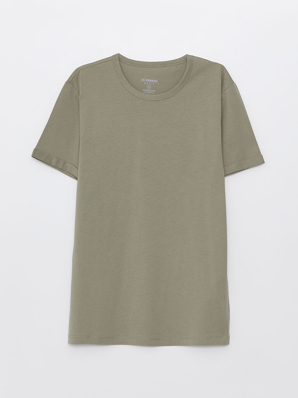 Tricou pentru Bărbați din Jerseu cu Guler Rotund-5